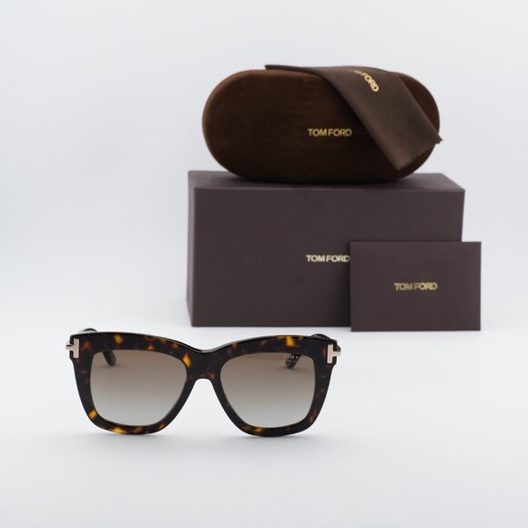Tom Ford Dasha FT0822 52H Square Sunglasses - Havana/Brown Polarized main image 6